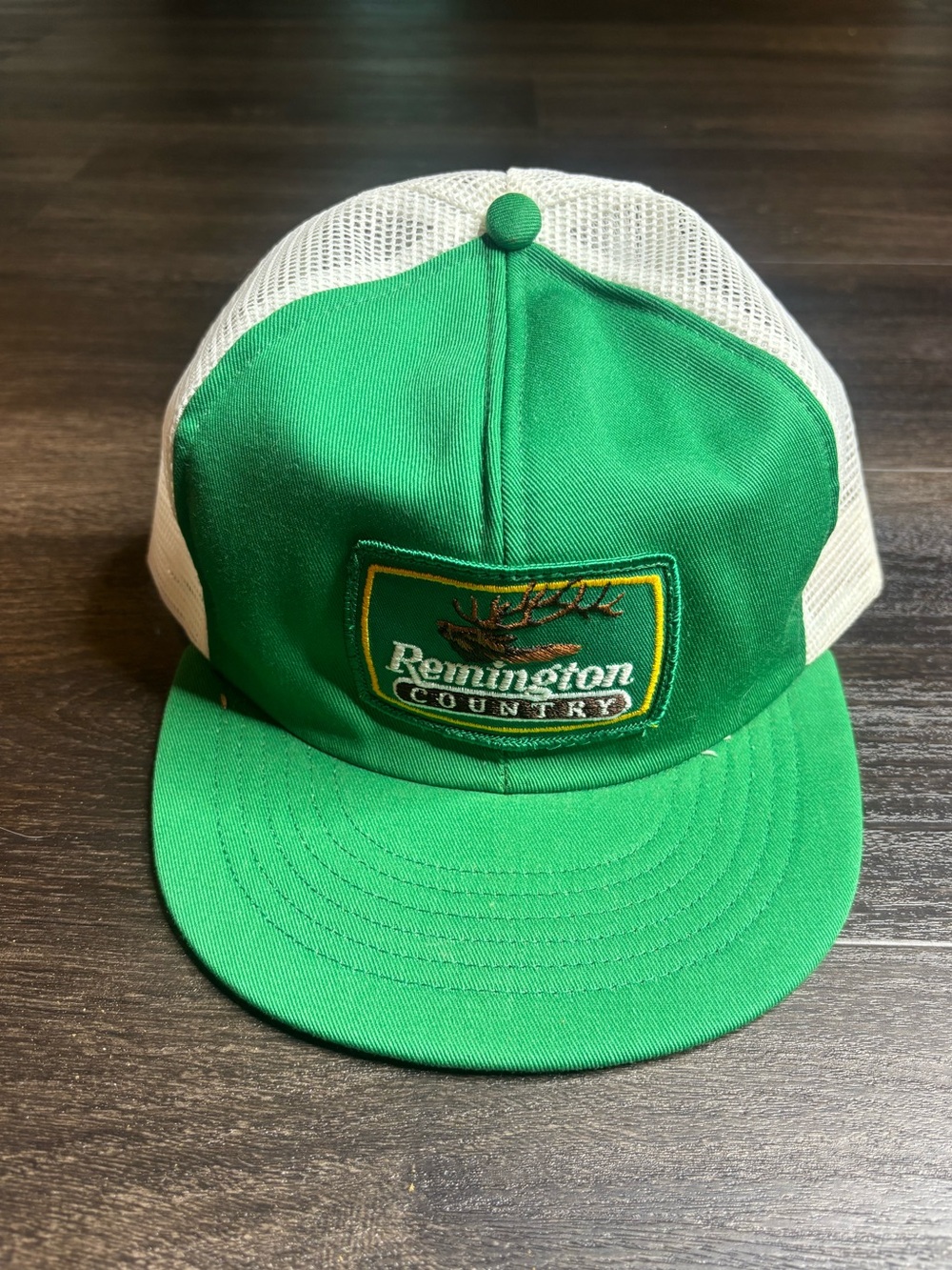 VTG Remington Country green Snapback Hat Mesh Trucker Weinstock Conestoga USA